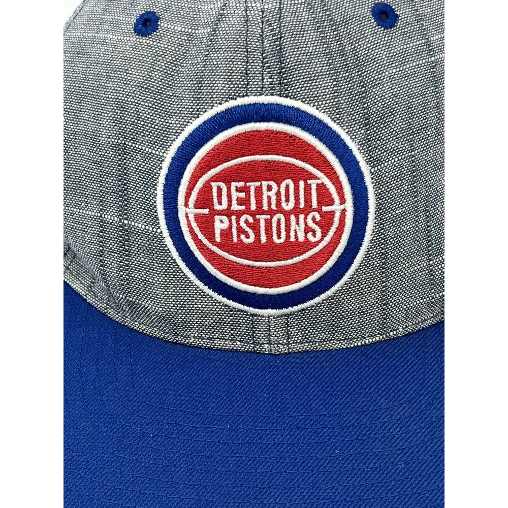 Mitchell & Ness Detroit Pistons Fitted 7 Hat Cap Cotton Linen Hardwood Classics
